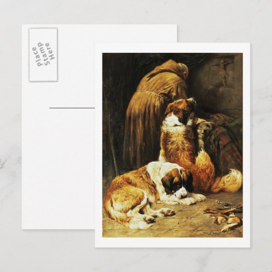 Der Glaube des Hl. Bernard Postkarte (Vorne/Hinten)