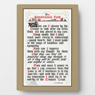 Der Glaube des Schullehrers Fotoplatte