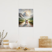 Der Glaube, die moderne Christliche Kunst, Jesus C Poster (Küche)