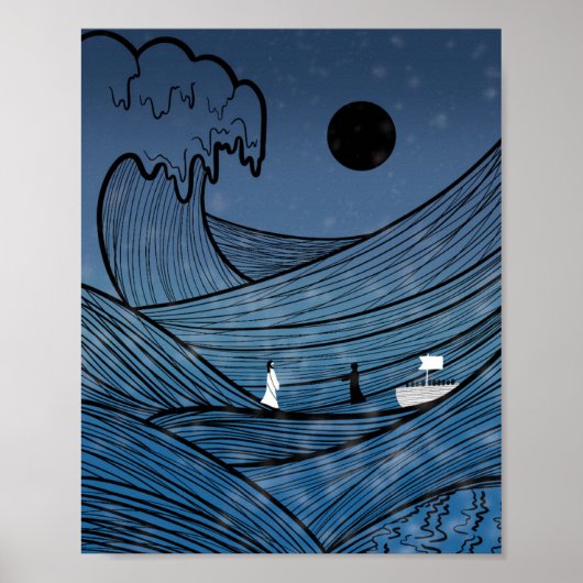 Der Glaube durch den Sturm Poster (Vorne)