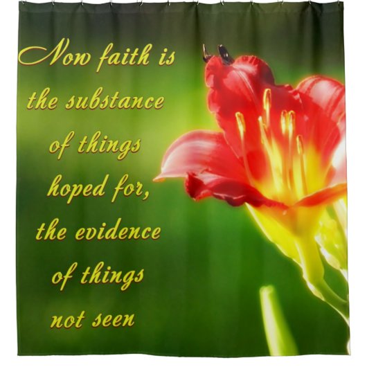 Der Glaube Duschvorhang (Vorderseite)