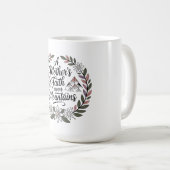 Der Glaube einer Mutter bewegt Berge Kaffeetasse (VorderseiteRechts)