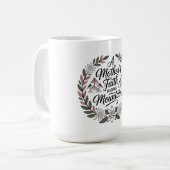 Der Glaube einer Mutter bewegt Berge Kaffeetasse (Vorderseite Links)