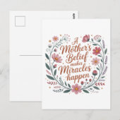 Der Glaube einer Mutter bewirkt Wunder Postkarte (Vorne/Hinten)