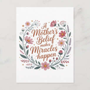 Der Glaube einer Mutter bewirkt Wunder Postkarte