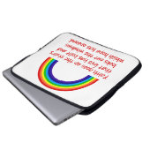 Der Glaube geht die Treppen hoch Laptopschutzhülle (Vorne Knopf)