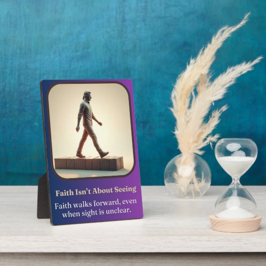 Der Glaube geht nicht darum zu sehen Fotoplatte (Seite)