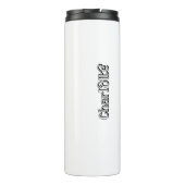 Der Glaube geht nie über die Grafik Thermosbecher (Rückseite)