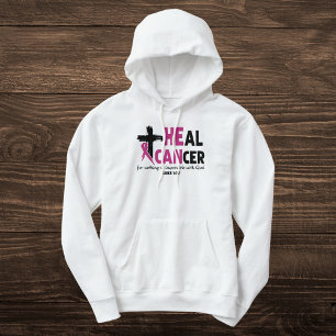 Der Glaube Inspiriert "Heilkrebs" rosa Schleife un Hoodie