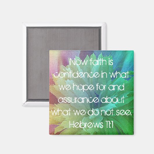 Der Glaube ist Bibelverse 11:1 Magnet (Vorderseite/Rückseite)