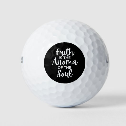 Der Glaube ist das Aroma des Souls Golfball (Vorderseite)