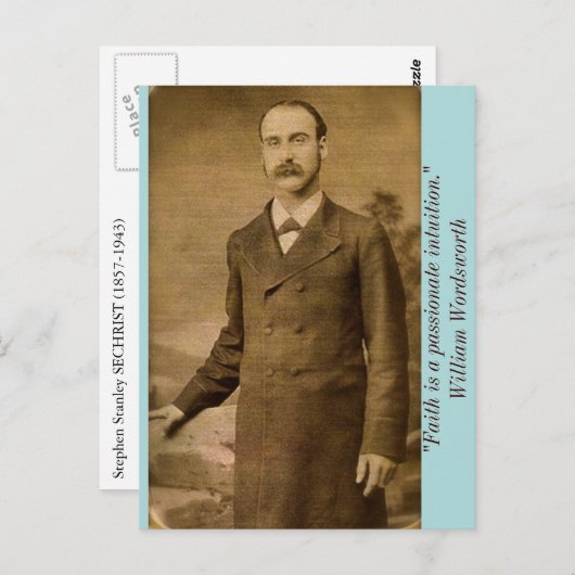 "Der Glaube ist eine leidenschaftliche Intuition." Postkarte (Vorne/Hinten)