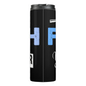 Der Glaube ist größer als die Angst grafisch Thermosbecher (Rückseite)