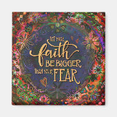 Der Glaube ist größer als die Angst Inspirivity Hü Magnet (Vorne)