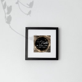 Der Glaube ist größer als die Angst Motivierend Poster