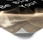 Der Glaube ist größer als die Angst Motivierend Poster (Ecke)