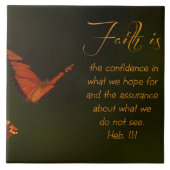 Der Glaube ist...Inspirationsskriptur Fliese (Vorderseite)