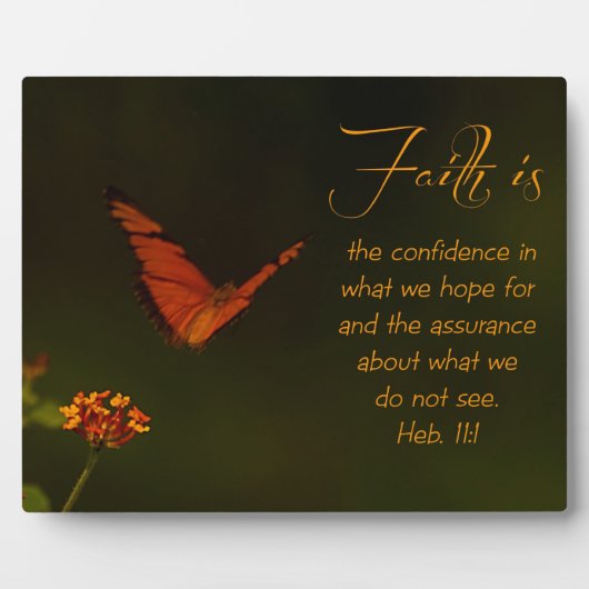 Der Glaube ist...Inspirationsskriptur Fotoplatte (Vorderseite)