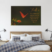 Der Glaube ist...Inspirationsskriptur Leinwanddruck (Insitu (Schlafzimmer))
