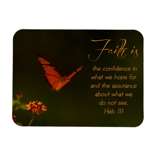 Der Glaube ist...Inspirationsskriptur Magnet (Horizontal)