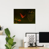 Der Glaube ist...Inspirationsskriptur Poster (Heimbüro)