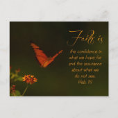 Der Glaube ist...Inspirationsskriptur Postkarte (Vorderseite)