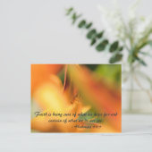 Der Glaube ist sicher, was wir von.. Postkarte (Stehend Vorderseite)