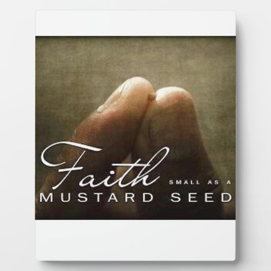 Der Glaube ist so klein wie ein Senfsaat Fotoplatte (Vorderseite)