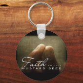 Der Glaube ist so klein wie ein Senfsaat Schlüsselanhänger (Vorderseite)