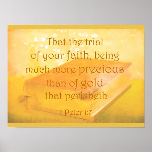 Der Glaube ist Wertvoller als die Goldbibliothekss Poster (Vorne)