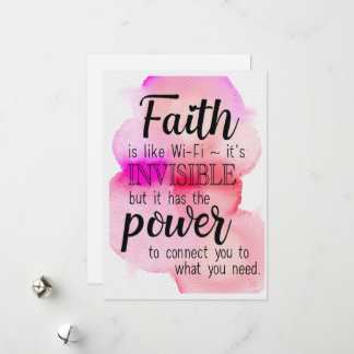 Der Glaube ist wie Wi-Fi Feiertagskarte