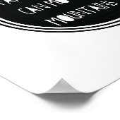 "Der Glaube kann Berge bewegen" Bibelverse Poster (Ecke)