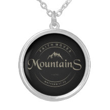 Der Glaube kann Berge bewegen Bible Verse Necklace