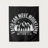 Der Glaube kann Berge bewegen Wandteppich (Vorderseite)