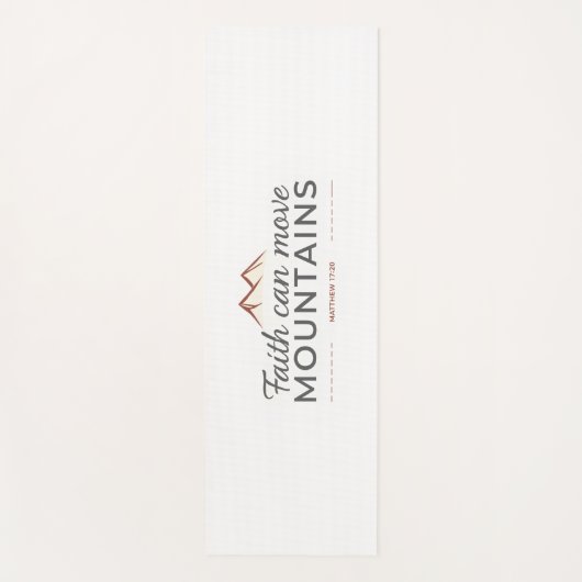 Der Glaube kann Berge bewegen Yogamatte (Vorderseite)