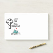 Der Glaube kann das Christliche Bibelangebot verän Post-it Klebezettel (Auf Schreibtisch)