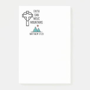 Der Glaube kann das Christliche Bibelangebot verän Post-it Klebezettel