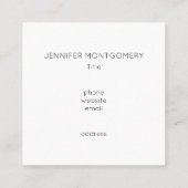 Der Glaube kann das Christliche Bibelangebot verän Quadratische Visitenkarte (Rückseite)