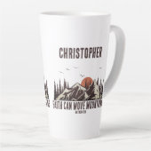 Der Glaube kann das Gebirge Christlicher Zitat für Milchtasse (Rechte Ecke)