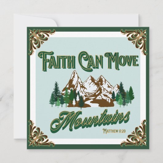 Der Glaube kann die Berge bewegen (Vorderseite)