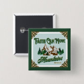 Der Glaube kann die Berge bewegen Button (Vorne & Hinten)