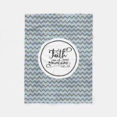 Der Glaube kann die Berge bewegen Fleecedecke (Vorderseite)