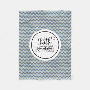 Der Glaube kann die Berge bewegen Fleecedecke