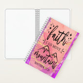 Der Glaube kann die Berge bewegen Notizblock (Innen)