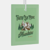 Der Glaube kann die Berge bewegen Ornament Aus Glas (Vorderseite Rechts)