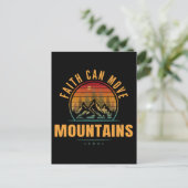 Der Glaube kann die Berge bewegen Postkarte (Stehend Vorderseite)