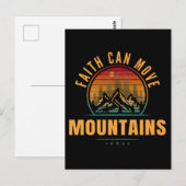 Der Glaube kann die Berge bewegen Postkarte (Vorne/Hinten)