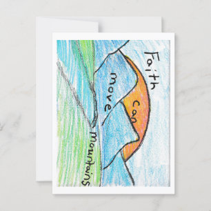 Der Glaube kann die Berge bewegen Postkarte