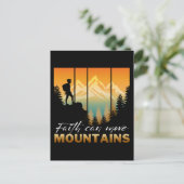 Der Glaube kann die Berge bewegen Postkarte (Stehend Vorderseite)