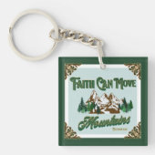 Der Glaube kann die Berge bewegen Schlüsselanhänger (Vorderseite)